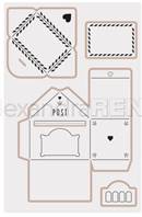 Cut Emboss Folder 3D - Letterbox with envelope - Boite aux lettres avec enveoppe