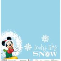 Papier - Disney - Mickey à la neige