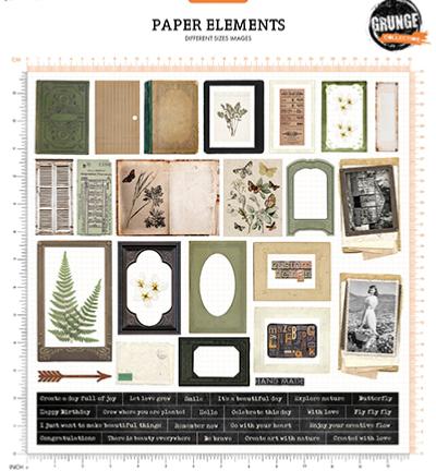 Paper elements - Grunge collection - Frames and texts