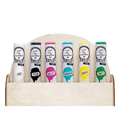 Paint bottles display - pour 6 tubes