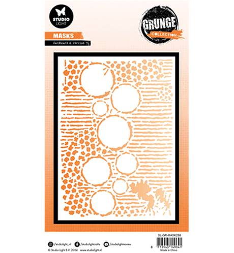 Pochoir - Grunge collection - Cardboard & circles