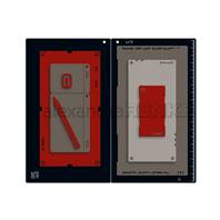 Die  A4 - Card big rectangle with Vic pattern & layers - Grande carte