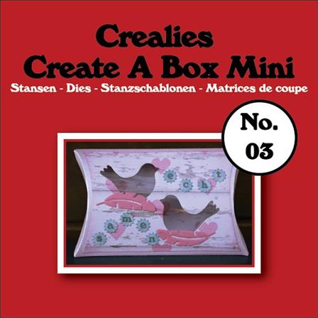 Crealies Create A Box Mini - Pillowbox - boite oreiller