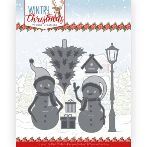 Dies - Wintry Christmas - Snow Friends