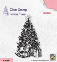 Tampon - Christmas tree and presents