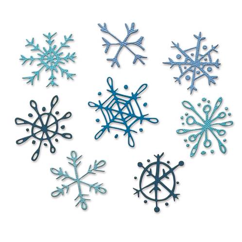 Thinlits - Die - Scribbly Snowflakes