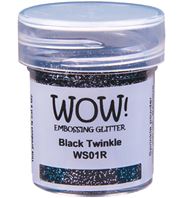 Wow! Embossing Powder Glitter - Black Twinkle