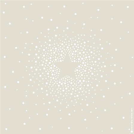 Stencil - Star Made of Dots