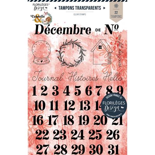 Tampons transparents - Cannelle & chocolat - Hello décembre