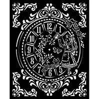 Pochoir - Alice Clock