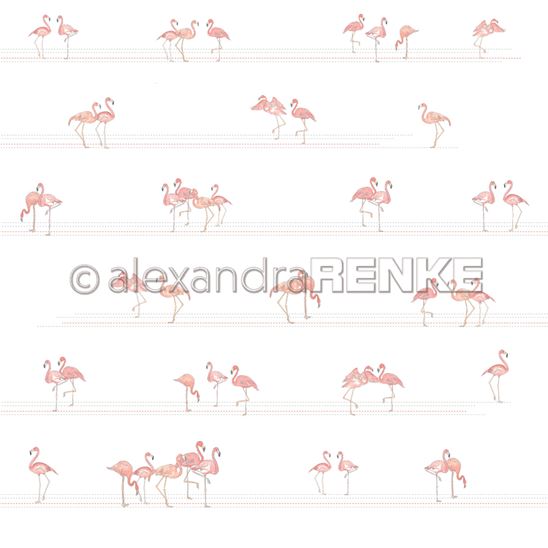 Papier - School party - Flamingos on line