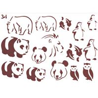 Pochoir décor - Panda
