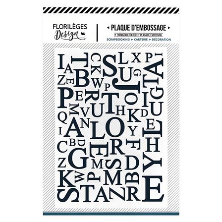Plaque d'embossage - Mix de lettres