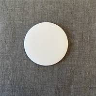 Badge à customiser - 7,5 cm - Blanc Cassé