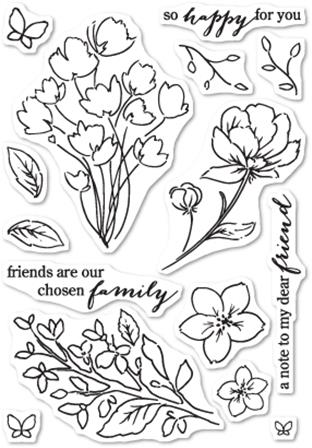 Clear Stamps - Friends & Flowers