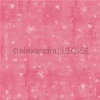 Papier - Artist flowers - on calm hot pink