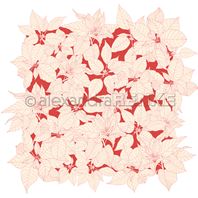 Papier - Autumn - Floral poisettia red