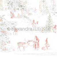 Papier - Christmas forest - Santa and the children