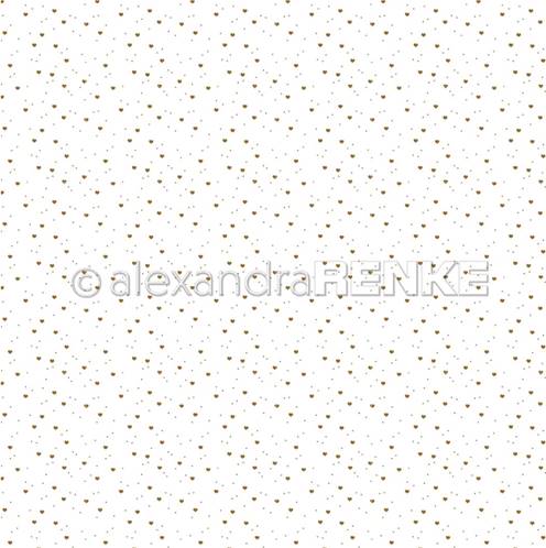 Papier - Heart dot flurry gold