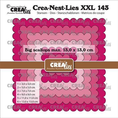 Die - Crea-Nest-Lies-XXL - Big Scalloped Squares