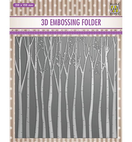 3D embossing folder - Trees