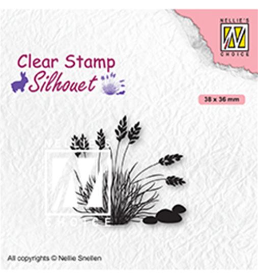 Clear stamp - Blomming Grass