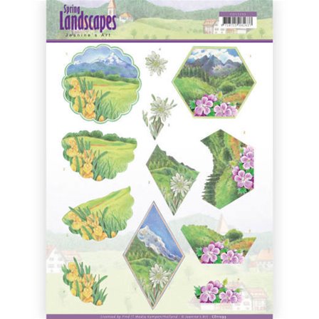 Papier à découper - Spring Landscapes - Mountains