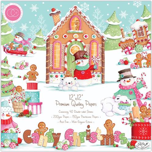 Paper Pad 12x12 - Candy Christmas