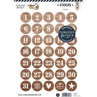 Stickers - Cannelle & chocolat - Chiffres du mois