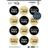 Stickers - Cannelle & chocolat - Joyeux Noël - Noir Or