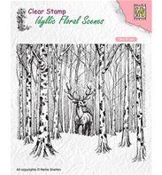 Clear Stamp - Deer in Forest