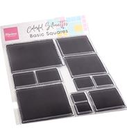 Clear stamp - Colorful Silhouette - Basic Squares