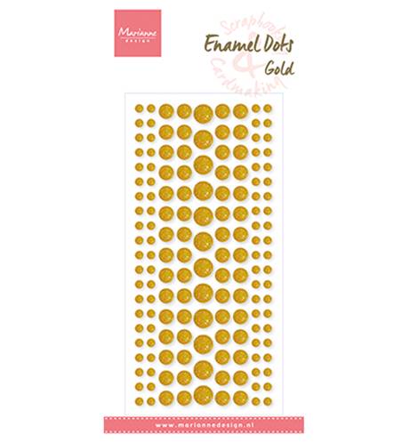 Enamel Dots - Glitter gold