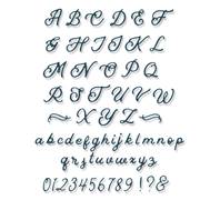Die Thinlits - Scripted alphabet