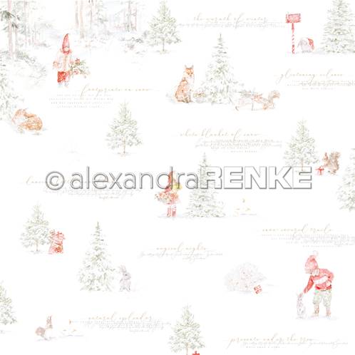 Papier - Christmas forest - Winter children