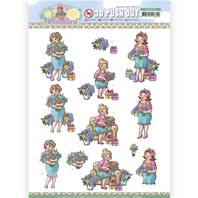 Papier 3D - Bubbly Girls - Sweetheart - Flowers and Gifts