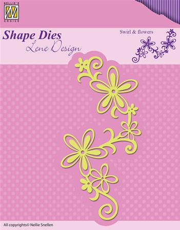Shape Die - Swirl & Flowers