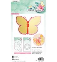 Die - Blooming Butterfly - Butterfly card shape