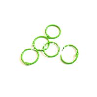5 anneaux de reliure - Vert