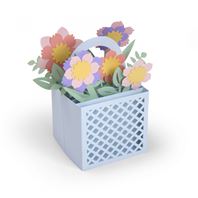 Thinlits - Card in a box, flower basket