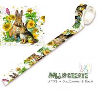 Masking tape #102 - Sunflower & Hare