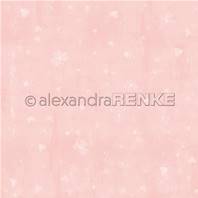Papier - Artist flowers - on calm soft pink