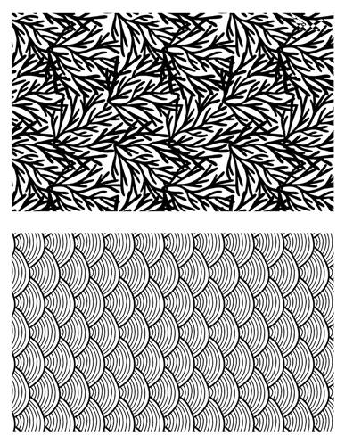 Tampon - Corail - Texture vagues