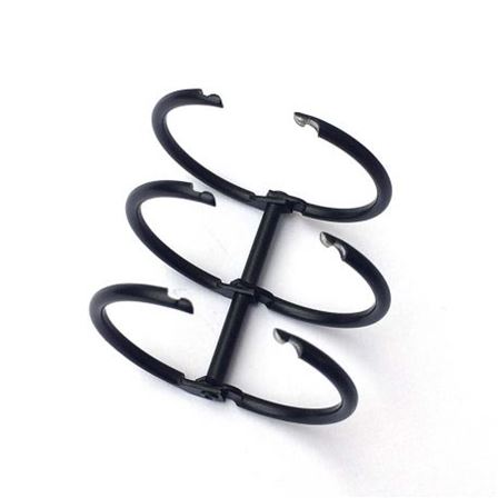 Reliure 3 anneaux - Noir mat - Diam 3 cm