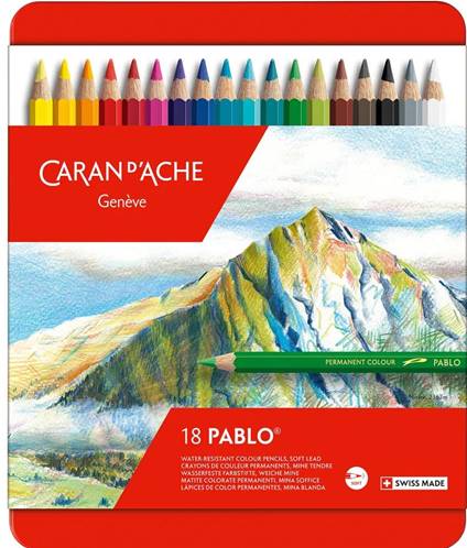 18 Crayons de couleur Pablo