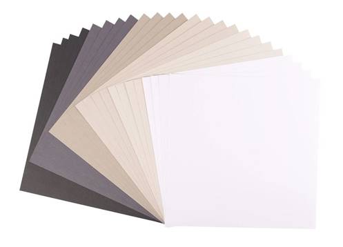 Cardstock multipack - blanc-gris-noir