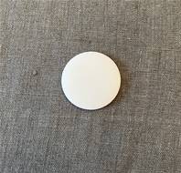 Badge à customiser - 4,5 cm - Blanc cassé