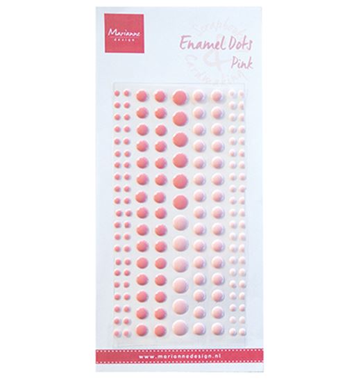 Enamel Dots - Two pink
