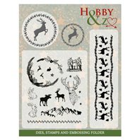 Hobby & Oz n°9 - dies, stamps & embossing Folder n°9
