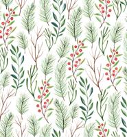 Simili Cuir à motifs - 50 x 70 cm - Blanc avec branches